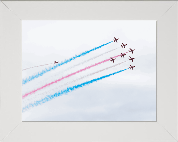 RAF Red Arrows Eight Hawks Climbing Jordanstown June 2024