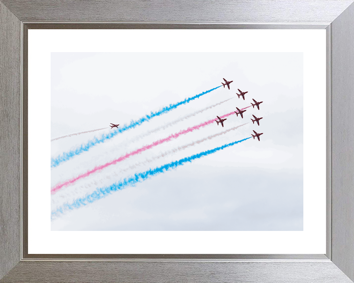 RAF Red Arrows Eight Hawks Climbing Jordanstown June 2024