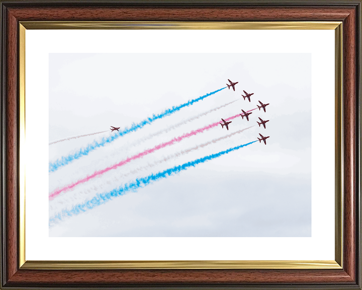 RAF Red Arrows Eight Hawks Climbing Jordanstown June 2024