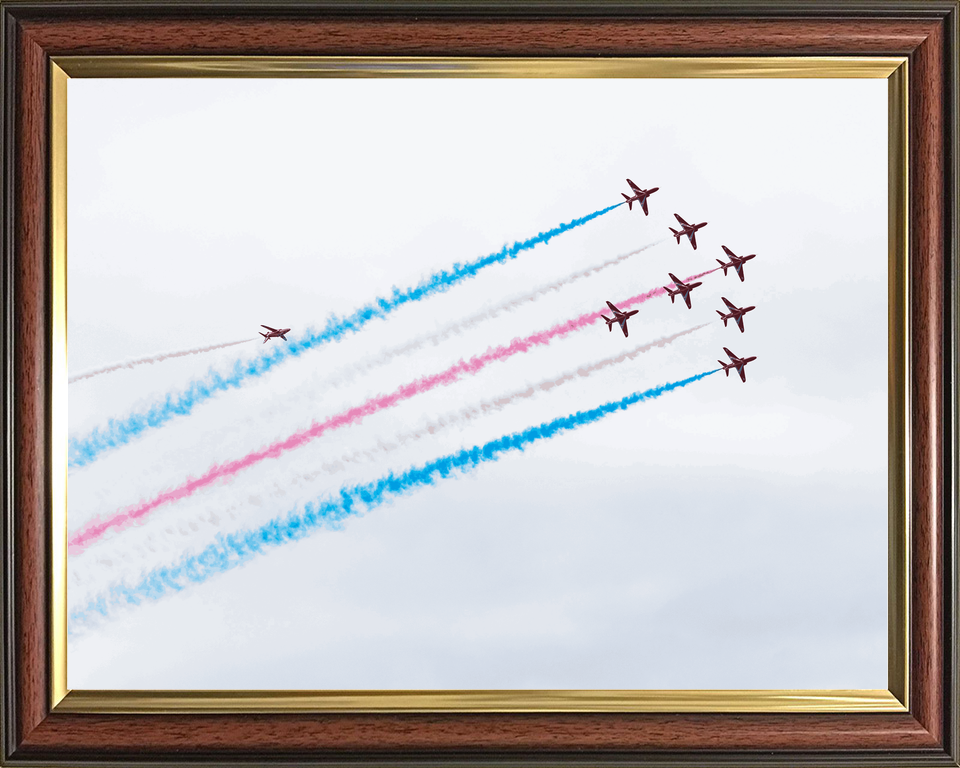 RAF Red Arrows Eight Hawks Climbing Jordanstown June 2024