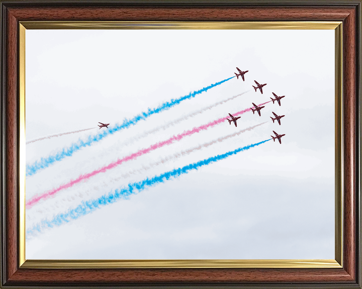 RAF Red Arrows Eight Hawks Climbing Jordanstown June 2024