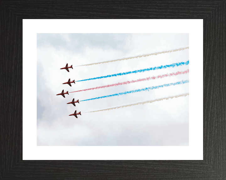 RAF Red Arrows Five Hawks Colour Smoke Jordanstown June 2024