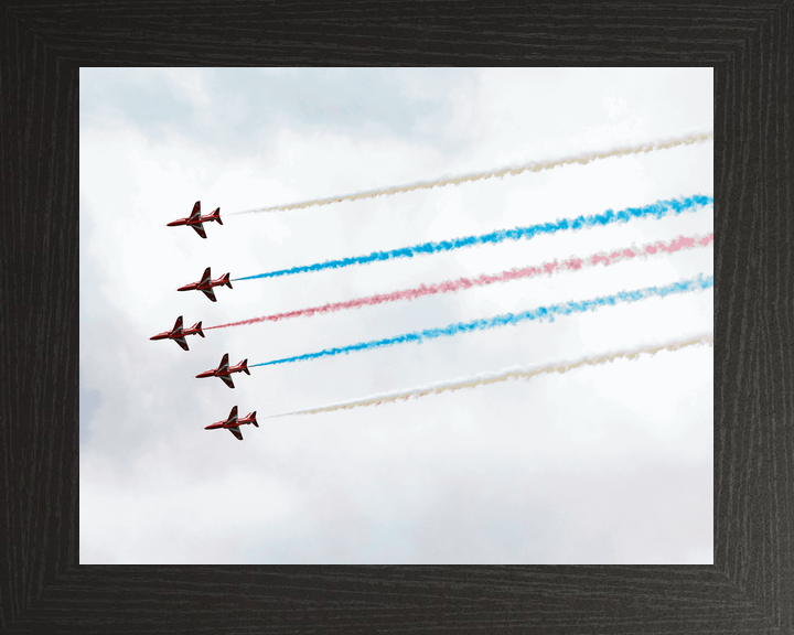 RAF Red Arrows Five Hawks Colour Smoke Jordanstown June 2024