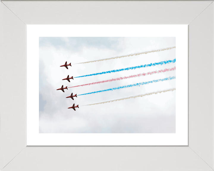 RAF Red Arrows Five Hawks Colour Smoke Jordanstown June 2024