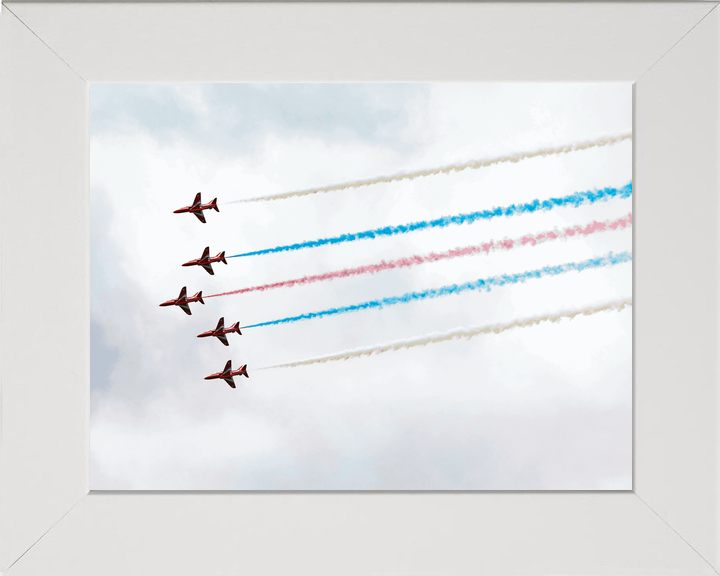 RAF Red Arrows Five Hawks Colour Smoke Jordanstown June 2024