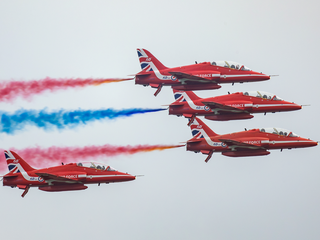 RAF Red Arrows Four Hawks Midlands Air Festival 2024