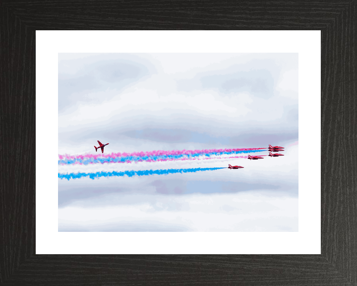 RAF Red Arrows Hawk Banks Above Smoke Jordanstown June 2024