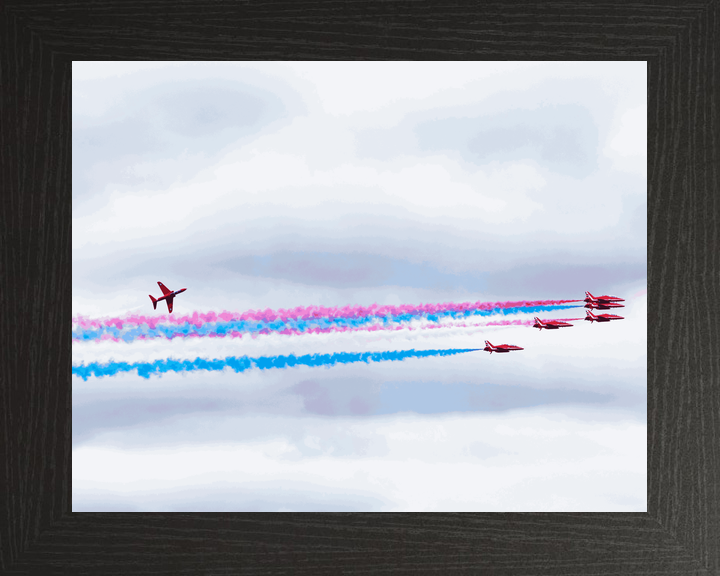 RAF Red Arrows Hawk Banks Above Smoke Jordanstown June 2024