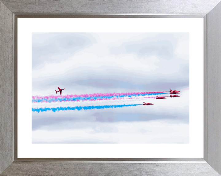 RAF Red Arrows Hawk Banks Above Smoke Jordanstown June 2024