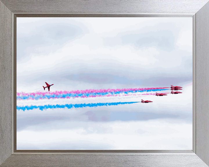 RAF Red Arrows Hawk Banks Above Smoke Jordanstown June 2024