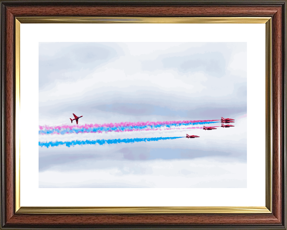 RAF Red Arrows Hawk Banks Above Smoke Jordanstown June 2024