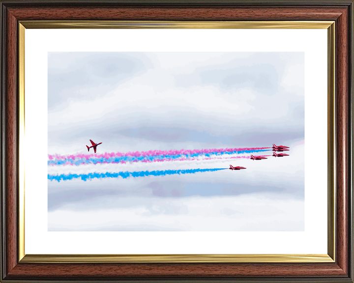 RAF Red Arrows Hawk Banks Above Smoke Jordanstown June 2024
