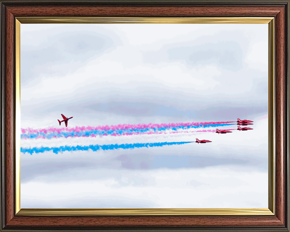 RAF Red Arrows Hawk Banks Above Smoke Jordanstown June 2024