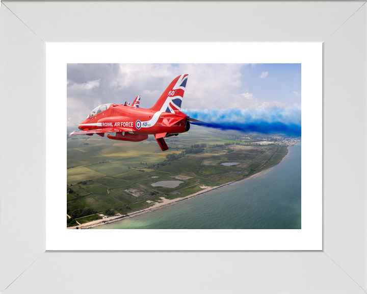RAF Red Arrows Hawk Blue Smoke Normandy Coast D-Day 80 June 2024
