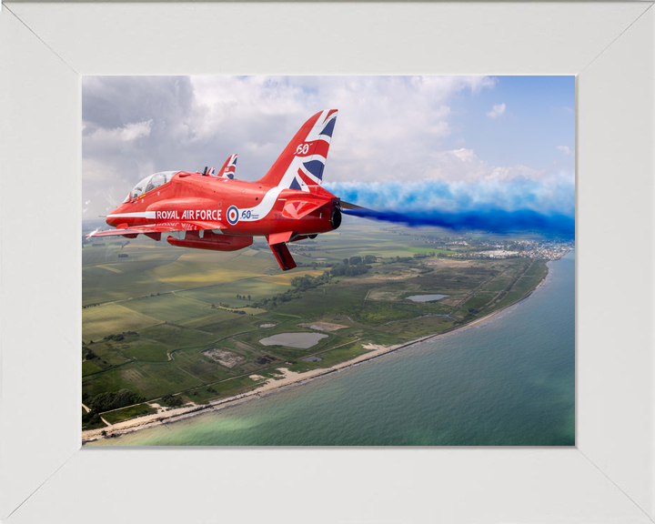 RAF Red Arrows Hawk Blue Smoke Normandy Coast D-Day 80 June 2024