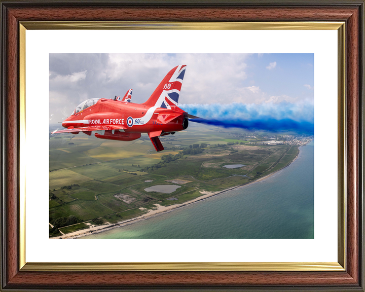 RAF Red Arrows Hawk Blue Smoke Normandy Coast D-Day 80 June 2024