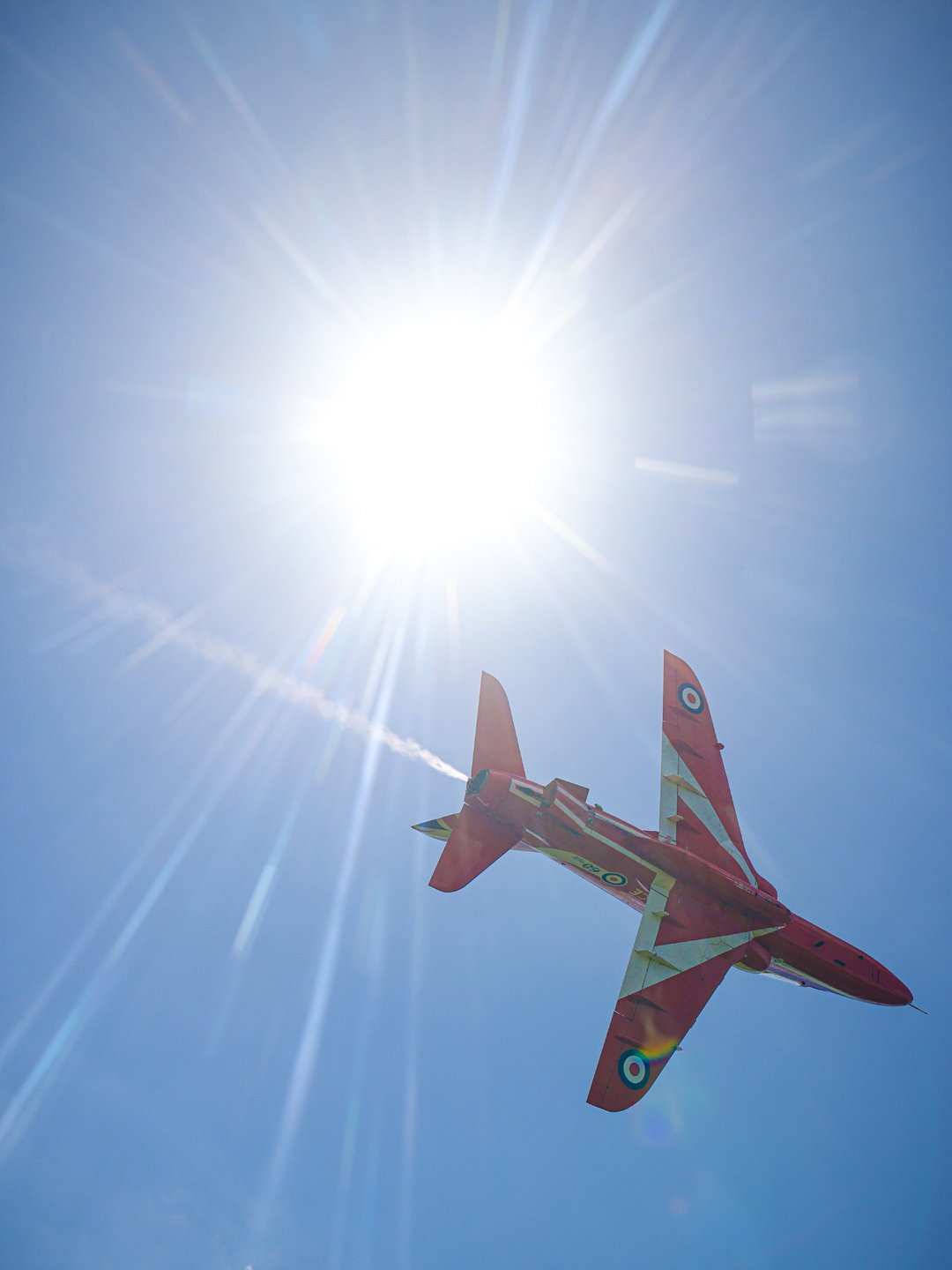 RAF Red Arrows Hawk T1 Sunburst D-Day 80 June 2024
