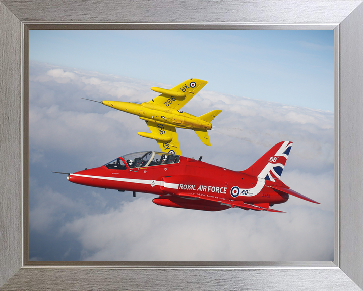 RAF Red Arrows Hawk XX311 Gnat XR992 Close Up March 2024