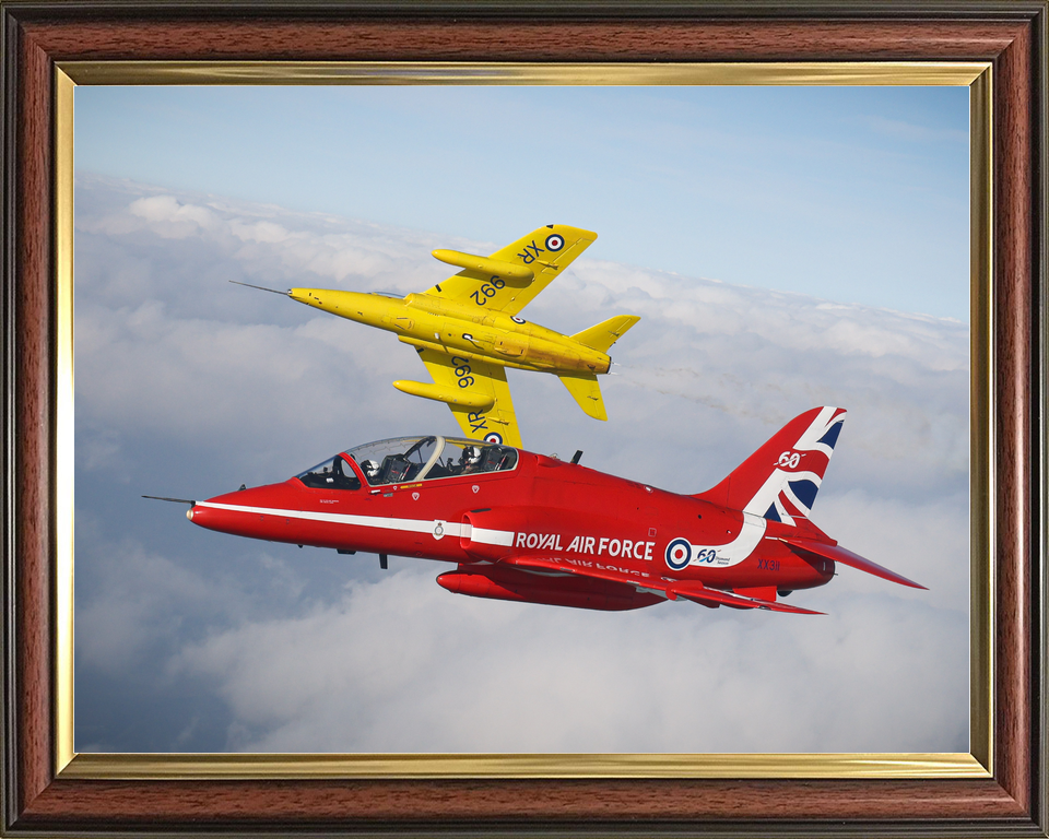 RAF Red Arrows Hawk XX311 Gnat XR992 Close Up March 2024