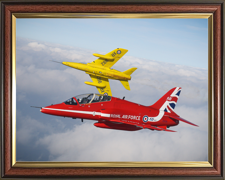 RAF Red Arrows Hawk XX311 Gnat XR992 Close Up March 2024