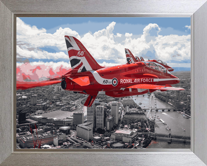RAF Red Arrows King’s Birthday London Eye June 2024