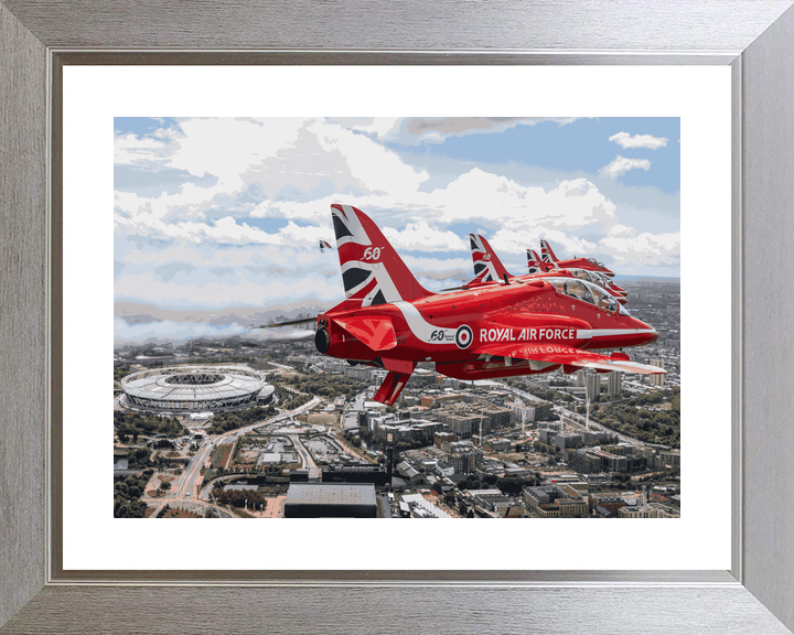 RAF Red Arrows King’s Birthday London Stadium June 2024
