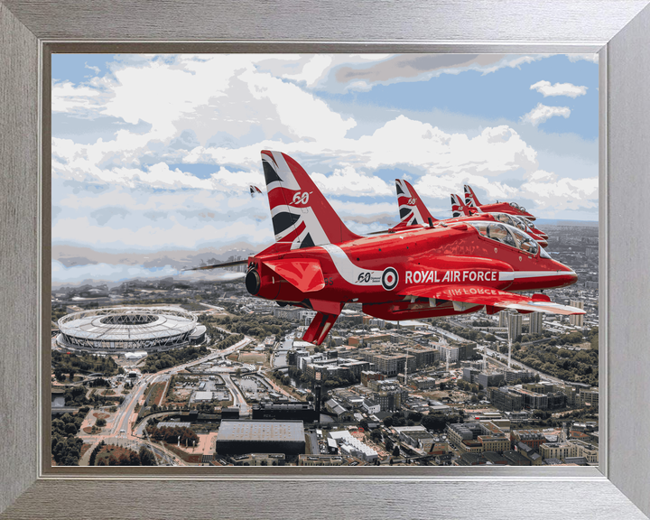 RAF Red Arrows King’s Birthday London Stadium June 2024