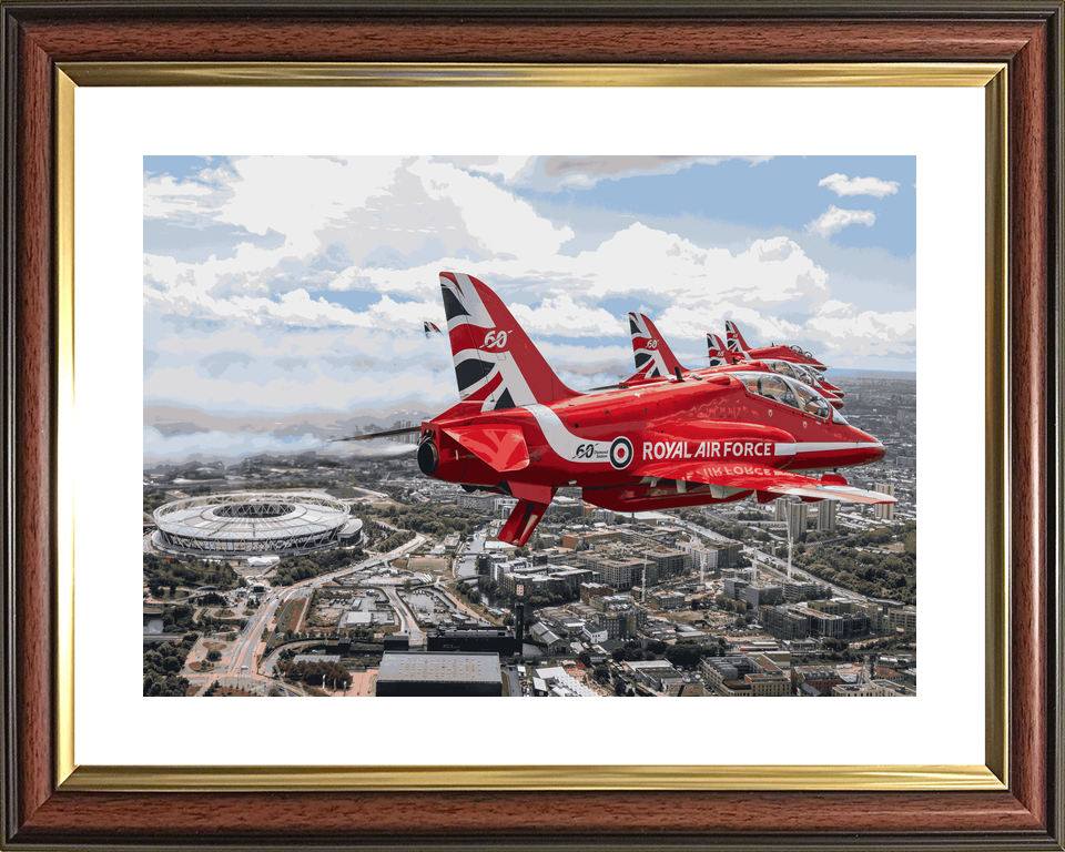 RAF Red Arrows King’s Birthday London Stadium June 2024