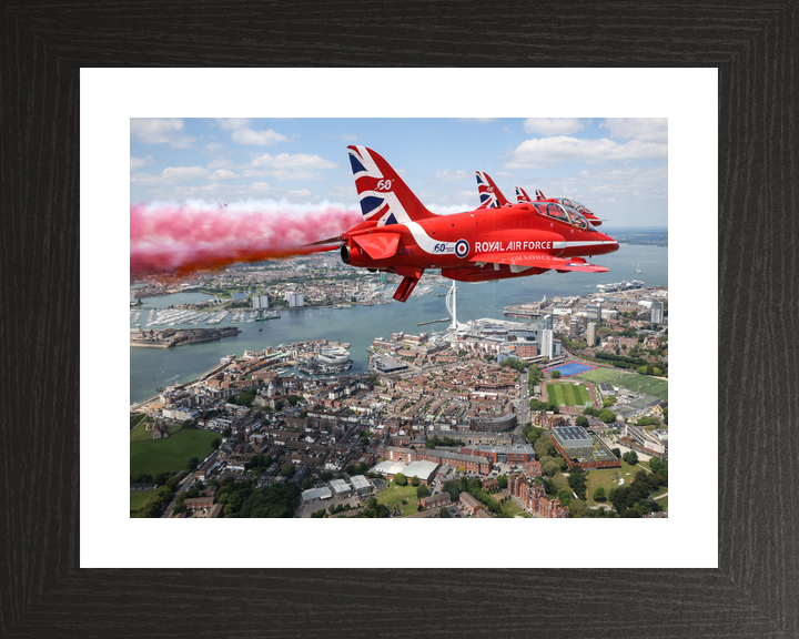 RAF Red Arrows Red Smoke Spinnaker Tower Portsmouth June 2024