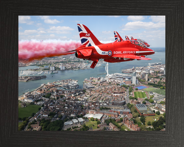 RAF Red Arrows Red Smoke Spinnaker Tower Portsmouth June 2024