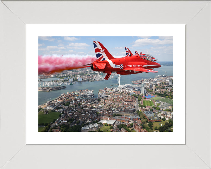 RAF Red Arrows Red Smoke Spinnaker Tower Portsmouth June 2024