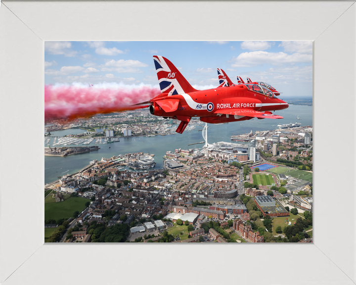 RAF Red Arrows Red Smoke Spinnaker Tower Portsmouth June 2024