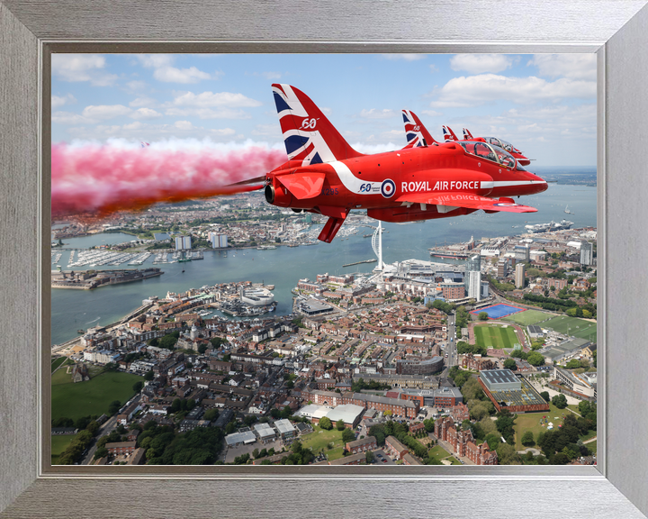 RAF Red Arrows Red Smoke Spinnaker Tower Portsmouth June 2024