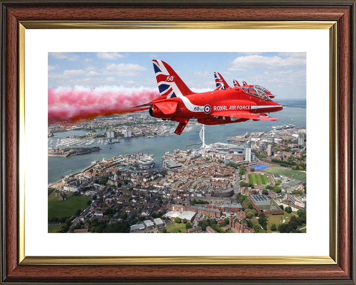 RAF Red Arrows Red Smoke Spinnaker Tower Portsmouth June 2024
