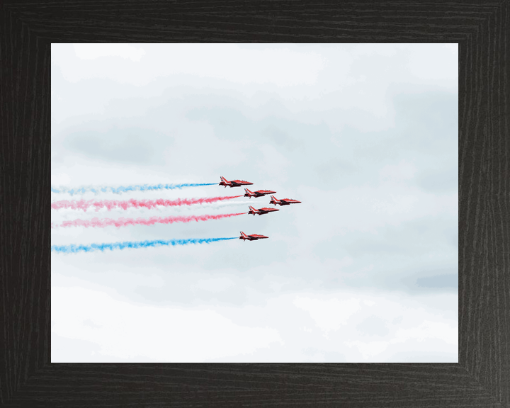 RAF Red Arrows Red White Blue Smoke Jordanstown June 2024