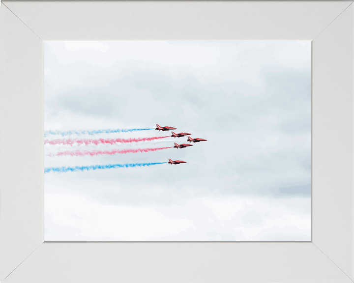 RAF Red Arrows Red White Blue Smoke Jordanstown June 2024