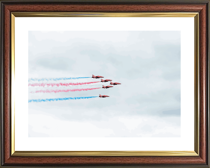 RAF Red Arrows Red White Blue Smoke Jordanstown June 2024