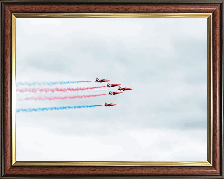RAF Red Arrows Red White Blue Smoke Jordanstown June 2024
