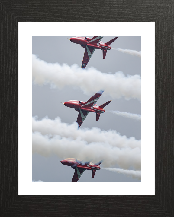 RAF Red Arrows Three Hawks Banking Midlands May 2024