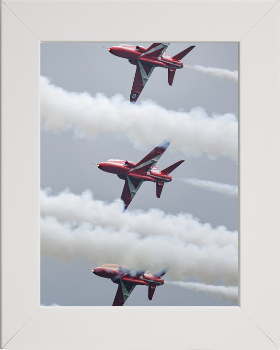 RAF Red Arrows Three Hawks Banking Midlands May 2024