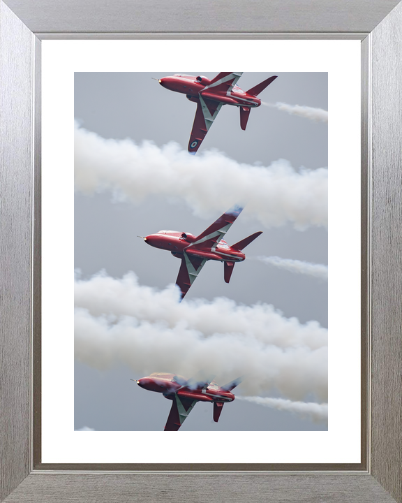 RAF Red Arrows Three Hawks Banking Midlands May 2024