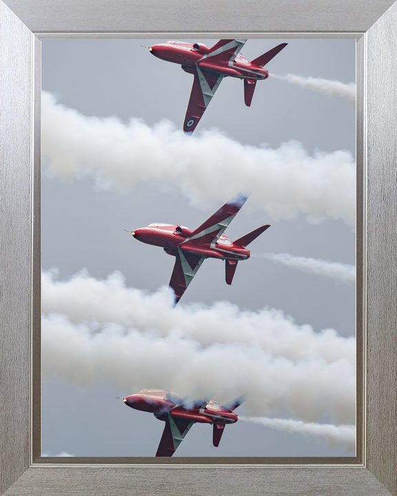 RAF Red Arrows Three Hawks Banking Midlands May 2024