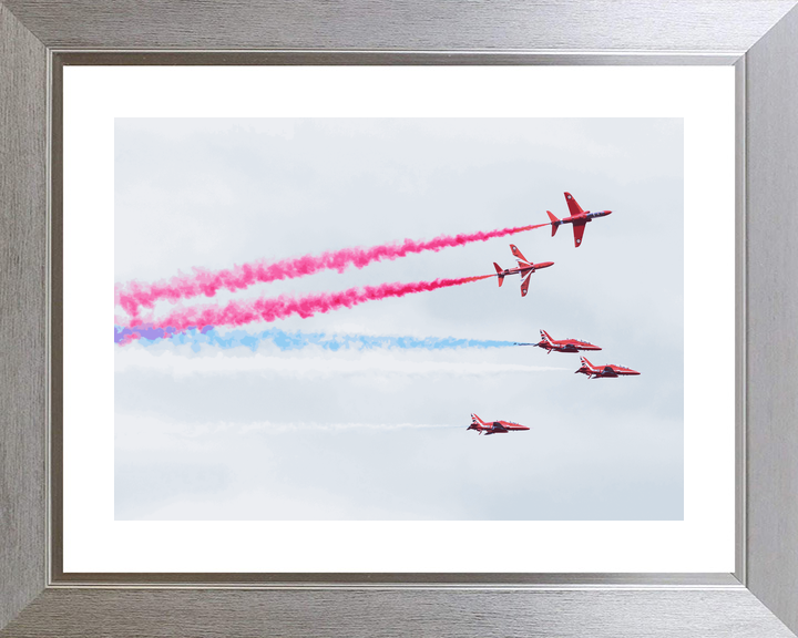 RAF Red Arrows Two Hawks Climb Away Jordanstown June 2024