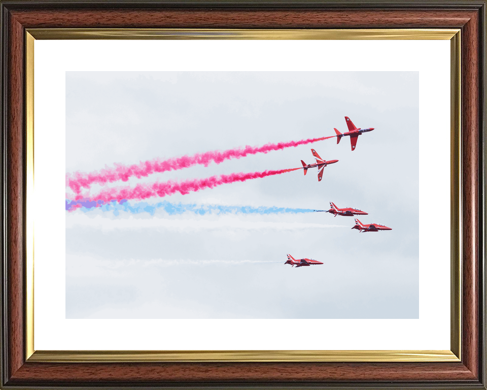 RAF Red Arrows Two Hawks Climb Away Jordanstown June 2024