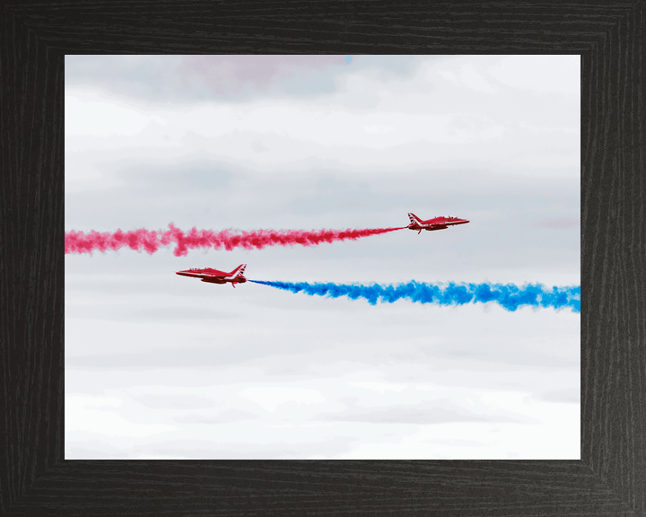 RAF Red Arrows Two Hawks Crossing Jordanstown June 2024