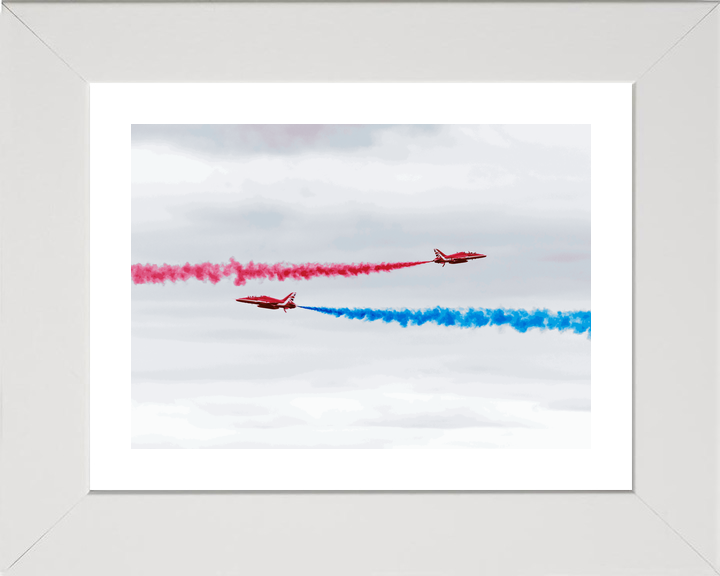 RAF Red Arrows Two Hawks Crossing Jordanstown June 2024