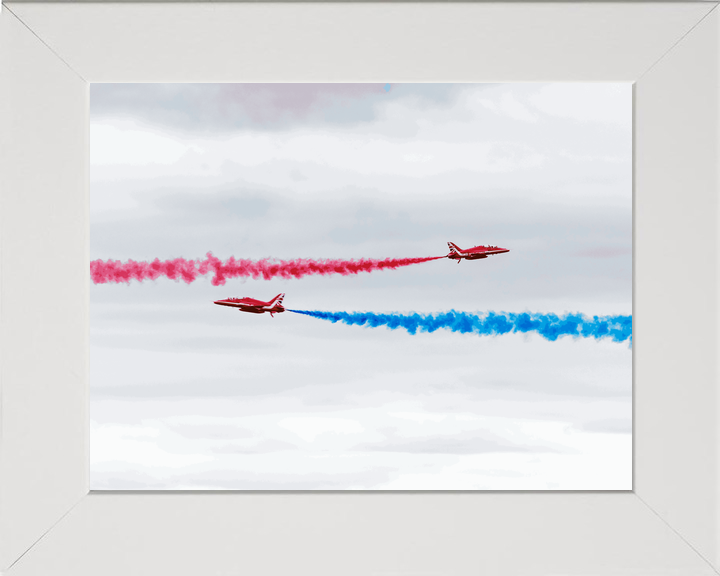 RAF Red Arrows Two Hawks Crossing Jordanstown June 2024