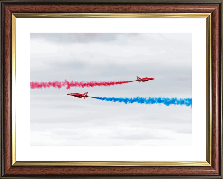 RAF Red Arrows Two Hawks Crossing Jordanstown June 2024