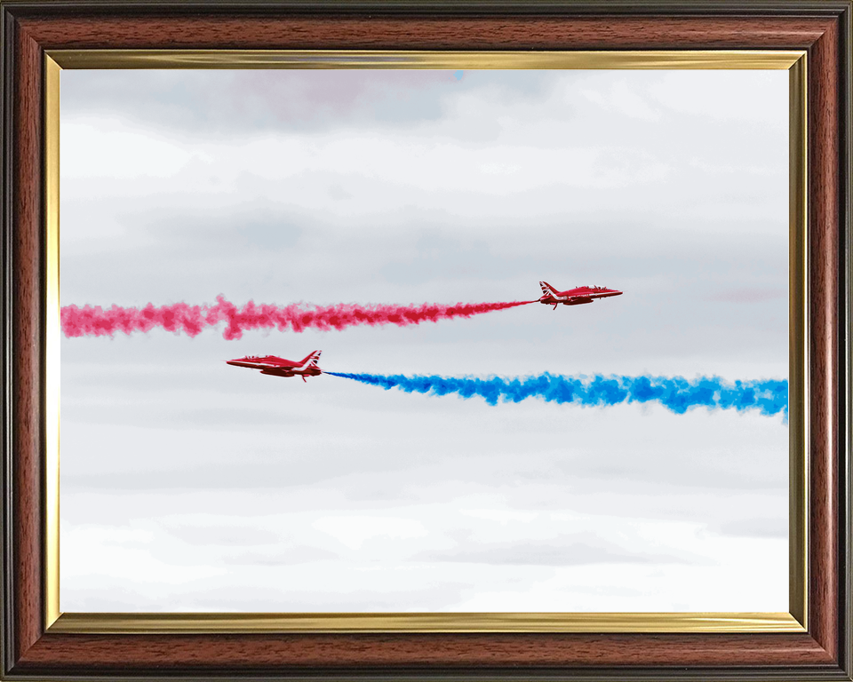 RAF Red Arrows Two Hawks Crossing Jordanstown June 2024