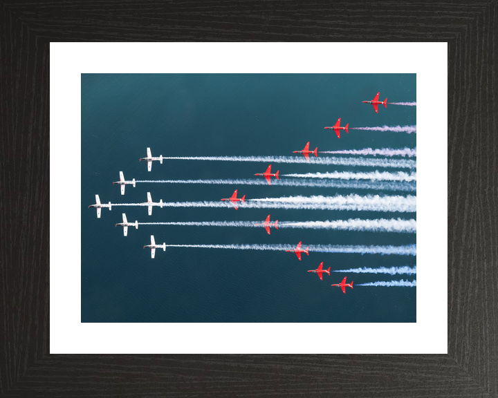 RAF Red Arrows and Wings of Storm Mixed Formation April 2024